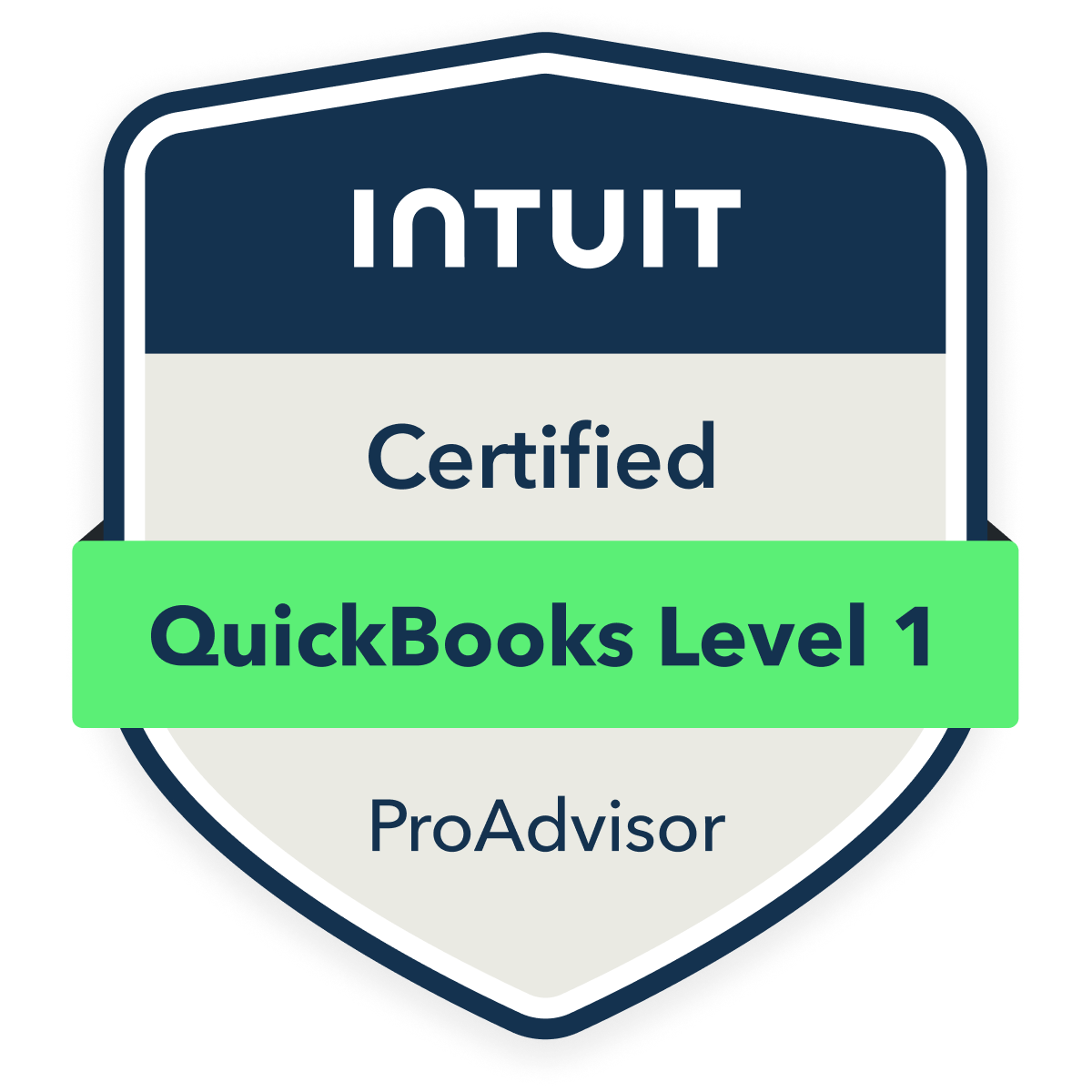 QuickBooks Certified Level 1 ProAdvisor