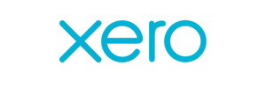 Xero logo in light blue lowercase letters on a transparent background.